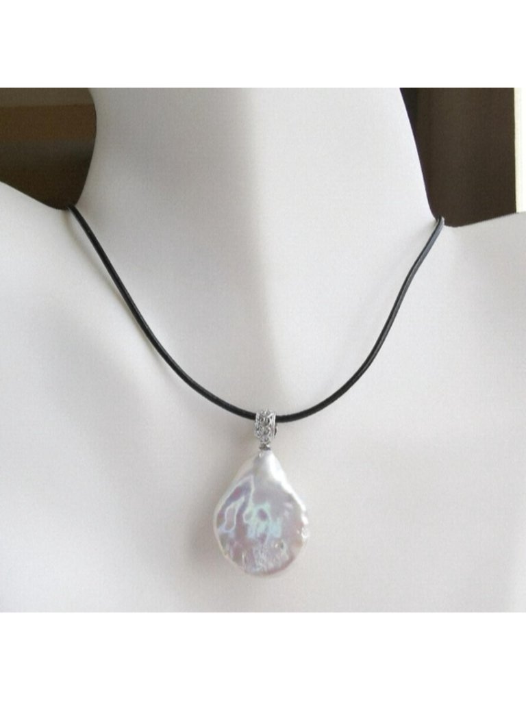 Extra Large Baroque South Sea Pearl Pendant Necklace 57$